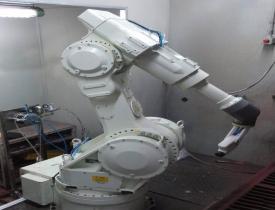 自動噴粉機器人系統工藝流程